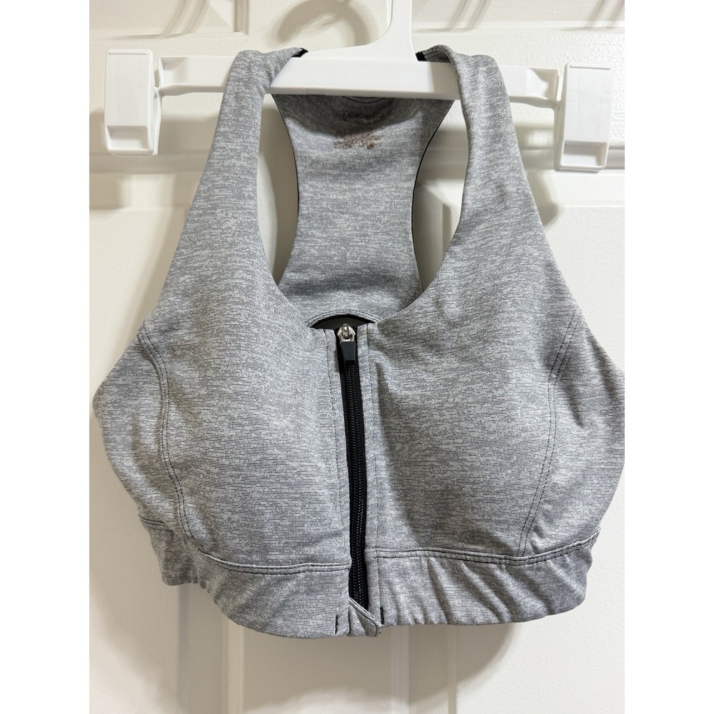 Tek Gear Workout Gear High Support Zip Front Racerback Bra sz. Small